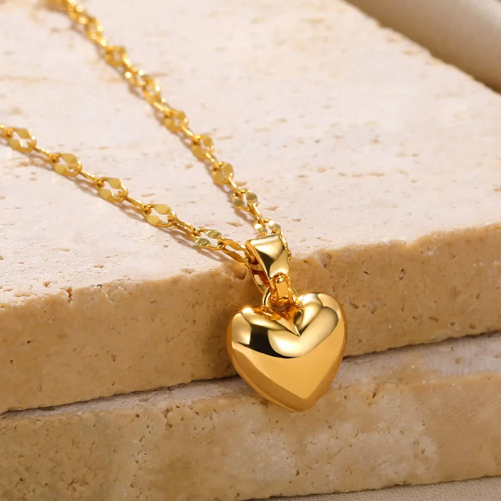 CapeGlow® Naledi Lulama – Sculpted Heart Pendant Necklace Capeglow