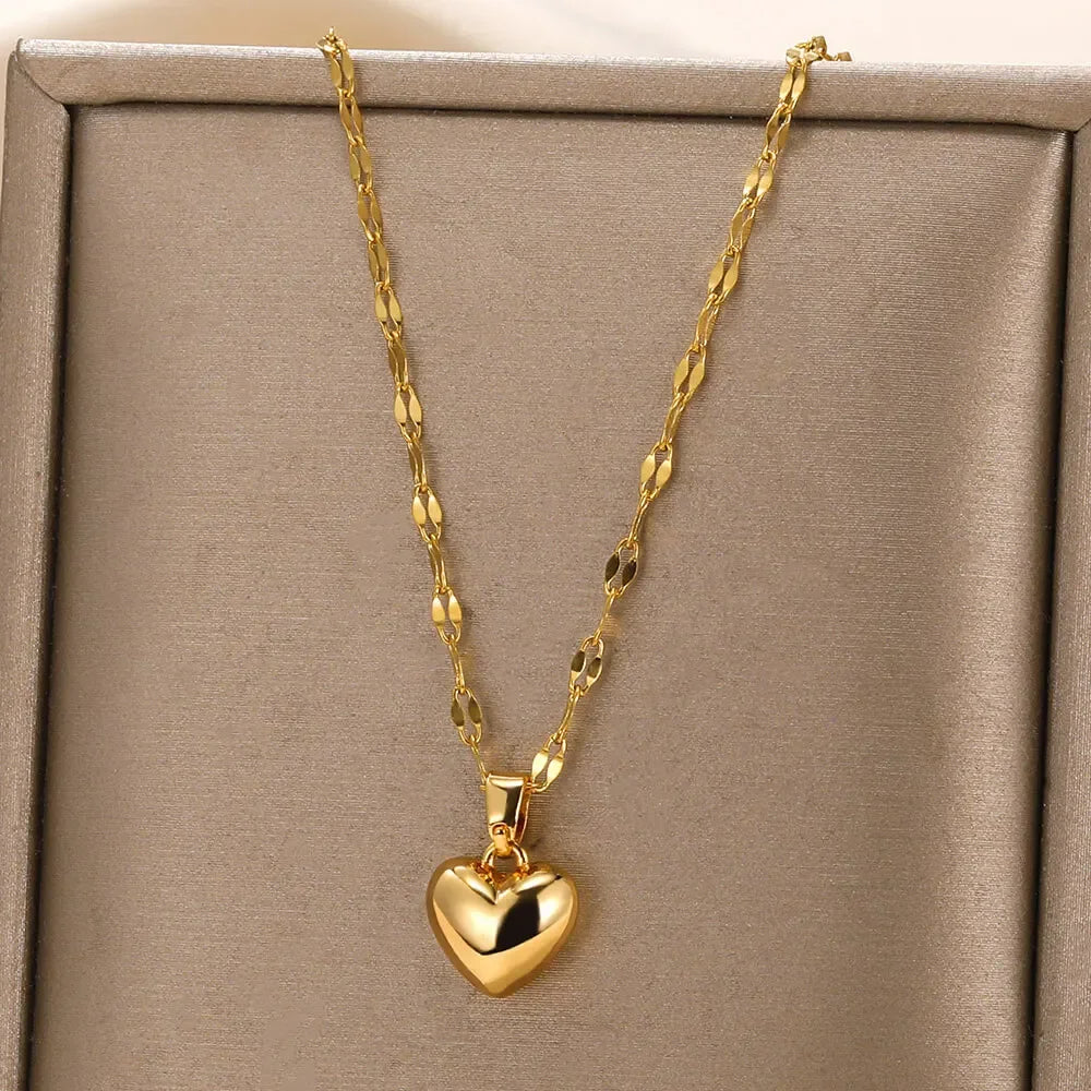 CapeGlow® Naledi Lulama – Sculpted Heart Pendant Necklace Capeglow