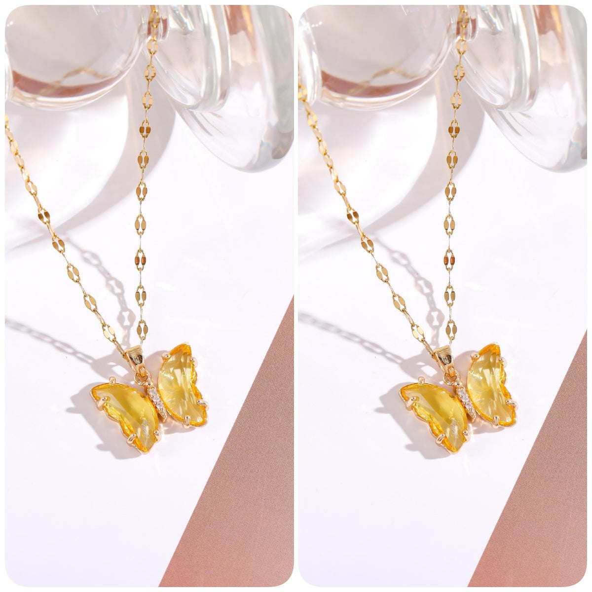 CapeGlow® Zanele – Crystal Butterfly Necklace Capeglow