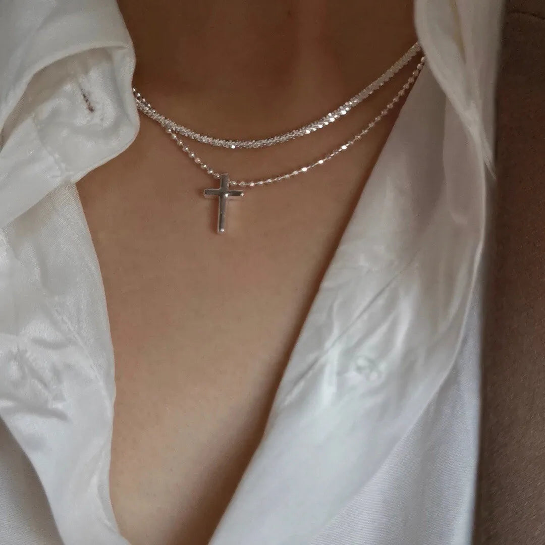 CapeGlow® Sparkling Silver Choker Necklace - Elegant Adjustable Design for Radiant Style