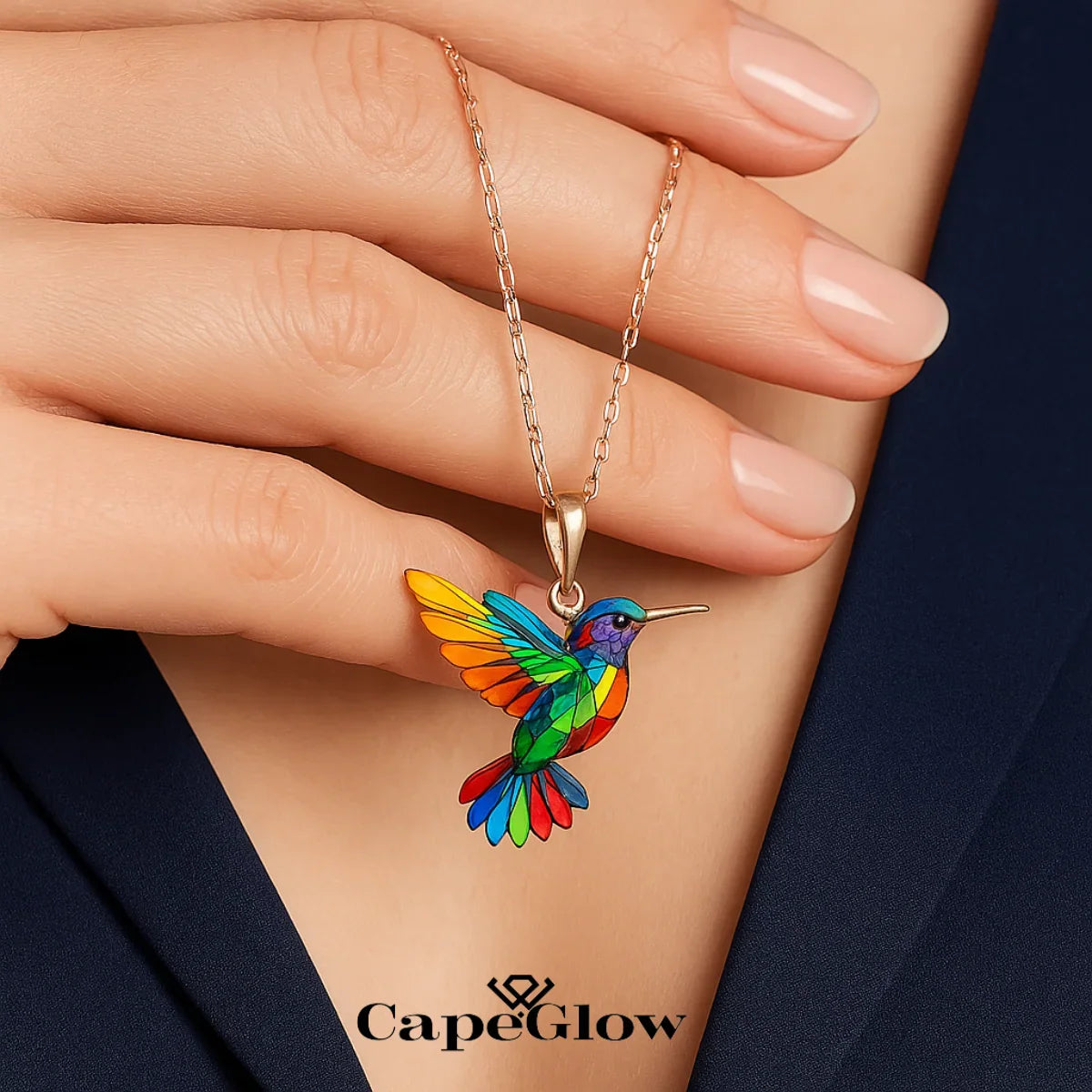 Capeglow® Thandi – Elegant Hummingbird Necklace Capeglow