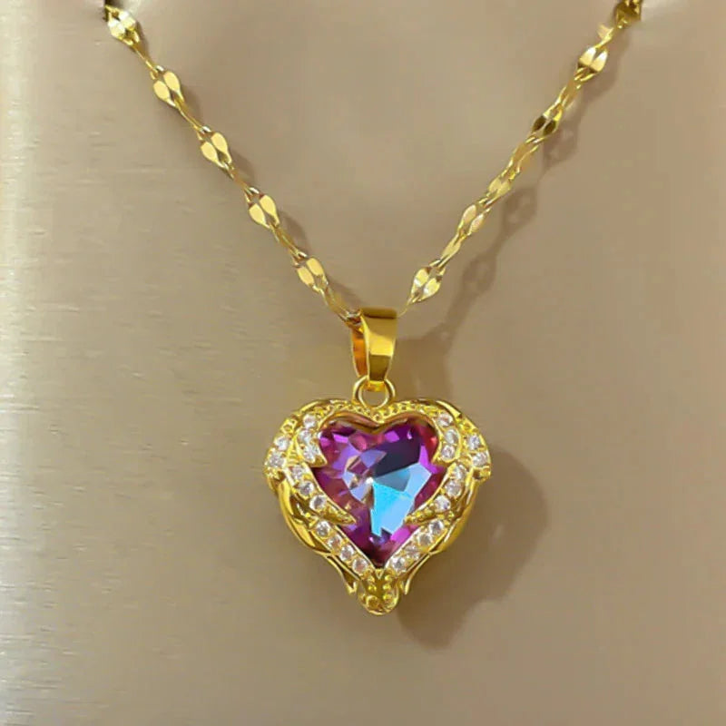 CapeGlow® Lindiwe – Golden Heart Pendant Necklace Capeglow