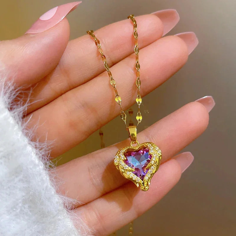 CapeGlow® Lindiwe – Golden Heart Pendant Necklace Capeglow