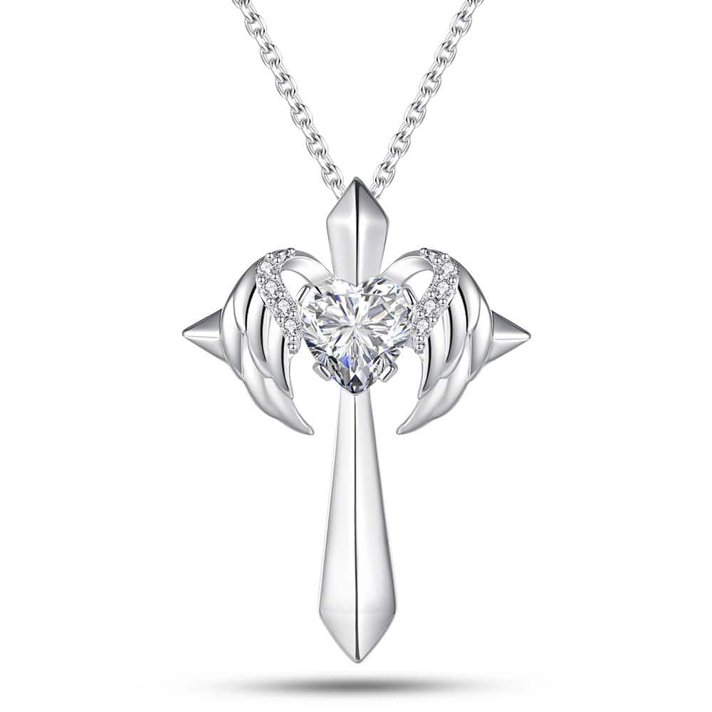 CapeGlow® Ziyanda – Angel Wings Cross Necklace Capeglow
