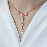 CapeGlow® Mama Necklace – A Story of Love in Every Step 👣 Capeglow