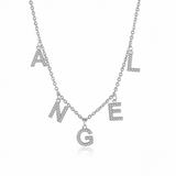 Personalized "Sparkles" Name Necklace - Custom Engraved Stainless Steel Jewelry