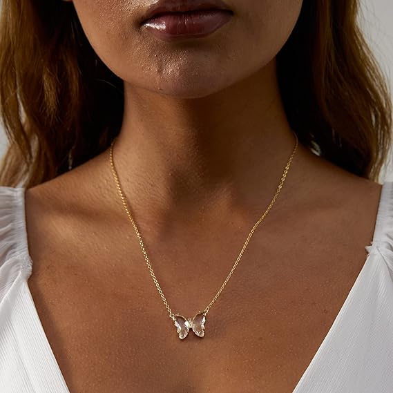 CapeGlow® Zanele – Crystal Butterfly Necklace Capeglow