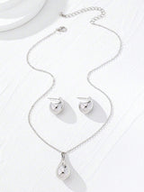 CapeGlow® Zola – Waterdrop Pendant Necklace & Earrings Set Capeglow