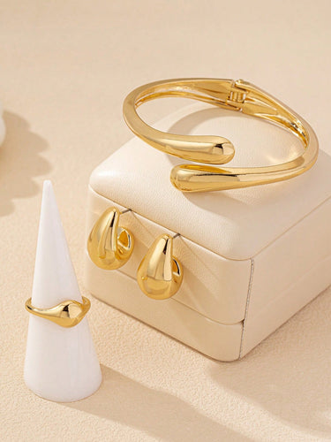 CapeGlow® Dineo – Sculpted Waterdrop Jewelry Set Capeglow