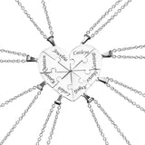 CapeGlow® Puzzle Of Love - Personalized Heart Puzzle Name Necklace CapeGlow