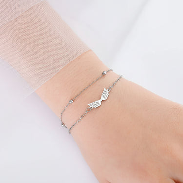 CapeGlow® Angel Wing Charm Bracelet