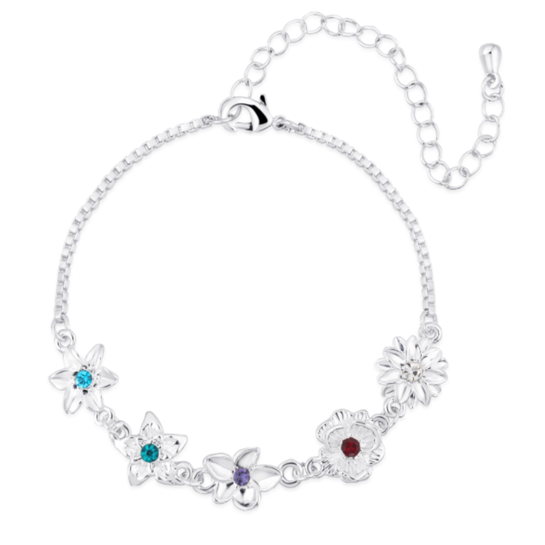 CapeGlow® Personalized Birth Flower Bracelet Capeglow