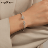 CapeGlow® Thuli – Geometric Gold Cuff Bangle ✨ Capeglow