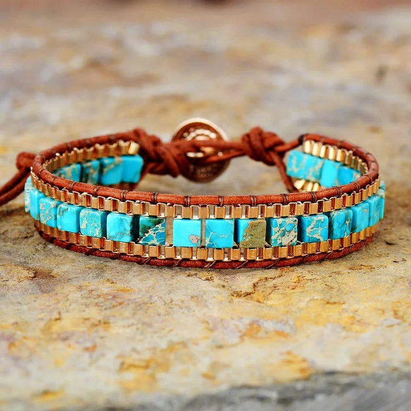 CapeGlow® Unisex Lift-Me-Up Turquoise Bracelet Capeglow