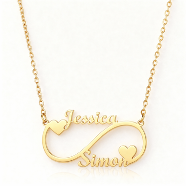 Elegant "Infinity" Name Necklace: Symbol of Eternal Love and Unbreakable Bonds