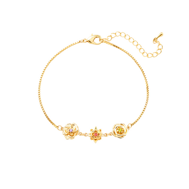 CapeGlow® Personalized Birth Flower Bracelet Capeglow