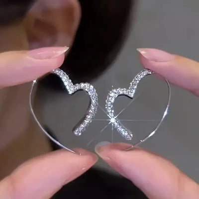 CapeGlow® Lethabo – Heart Crystal Hoop Earrings