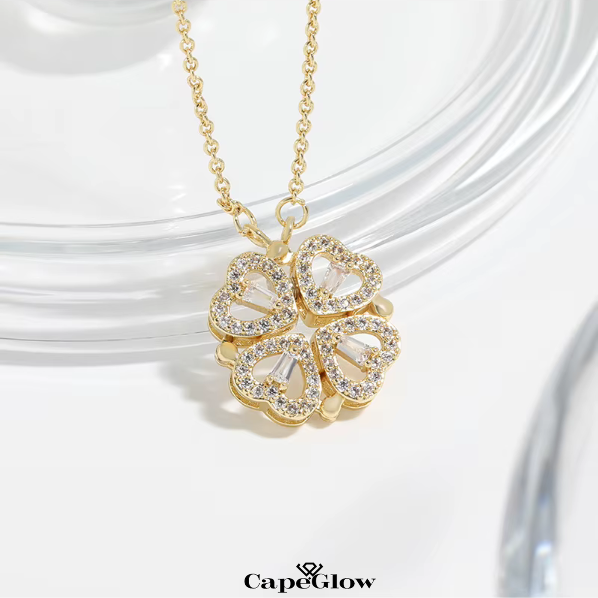 CapeGlow® Lerato – Iconic Clover Necklace Celebrate Love, Luck, and Individuality