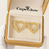 CapeGlow® Amara – Elegant Heart-Shaped Grace Earrings Capeglow