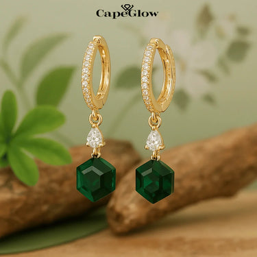 CapeGlow® Thando – Sapphire Illusion Charm Earrings💙 Capeglow