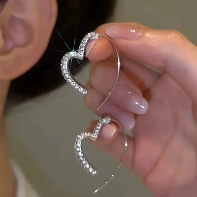 CapeGlow® Lethabo – Heart Crystal Hoop Earrings