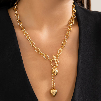 CapeGlow® Nandi – Triple Heart Statement Necklace✨ Capeglow