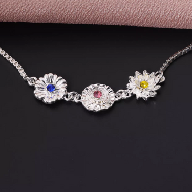 CapeGlow® Personalized Birth Flower Bracelet Capeglow