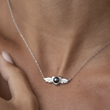 Personalized "Lovely Angel" Projection Necklace - Wear Your Memories