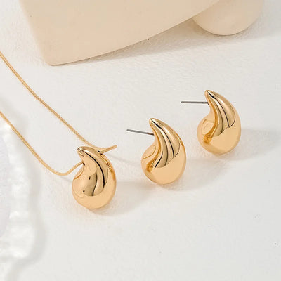CapeGlow® Zola – Waterdrop Pendant Necklace & Earrings Set