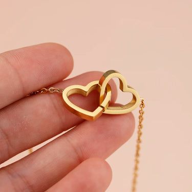 CapeGlow® Double Heart Personalized Bracelet Capeglow