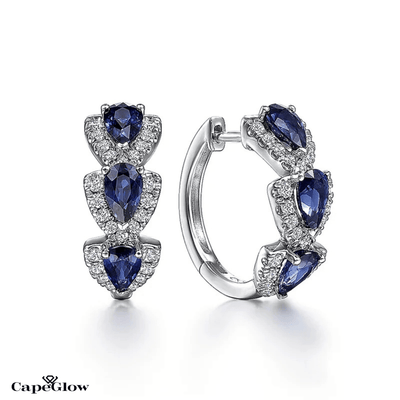 CapeGlow® Zola – Crystal Bloom Hoop Earrings