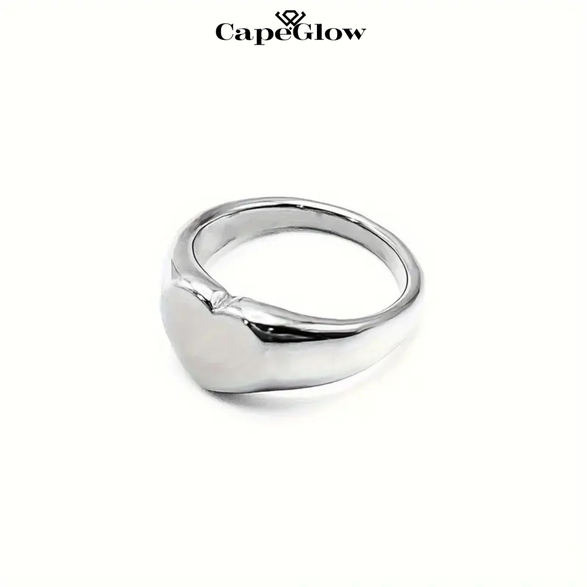 CapeGlow® Litha Inaya – Minimalist Heart Ring