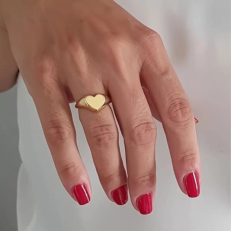 CapeGlow® Litha Inaya – Minimalist Heart Ring