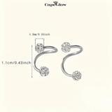 CapeGlow® Zanele – Spiral Shine Ball Earrings Capeglow