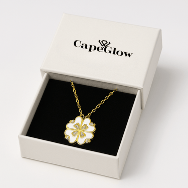 CapeGlow® Lerato – Iconic Clover Necklace Celebrate Love, Luck, and Individuality Capeglow
