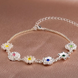 CapeGlow® Personalized Birth Flower Bracelet Capeglow