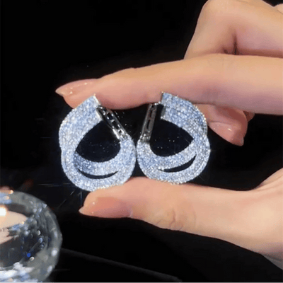 CapeGlow® Khanya – Double Zircon Hoop Earrings💫