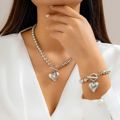 CapeGlow® Zanele – Heart Pendant Necklace & Bracelet Set Capeglow