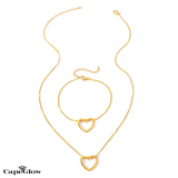 CapeGlow® Kea – Golden Heart Jewelry Set 💛 Capeglow
