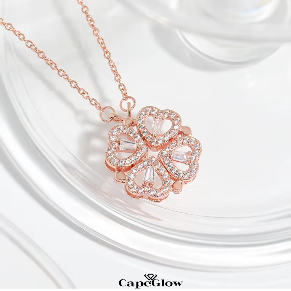 CapeGlow® Lerato – Iconic Clover Necklace Celebrate Love, Luck, and Individuality