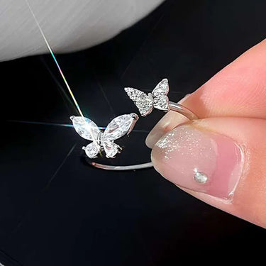 CapeGlow® Amahle – Adjustable Crystal Butterfly Ring🦋 Capeglow