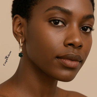 CapeGlow® Thando – Sapphire Illusion Charm Earrings💙 Capeglow