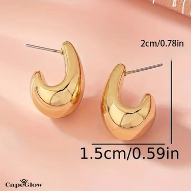 CapeGlow® Lelo – Sculpted Teardrop Resin Earrings Capeglow