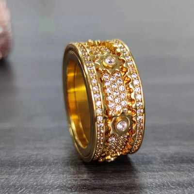 CapeGlow® Kaelo Luxe – Spinner Gear Ring