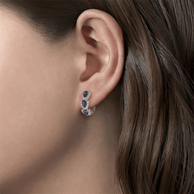 CapeGlow® Zola – Crystal Bloom Hoop Earrings