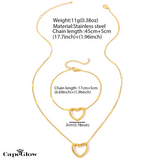 CapeGlow® Kea – Golden Heart Jewelry Set 💛 Capeglow