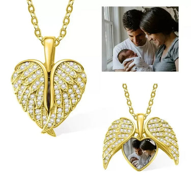 CapeGlow® My Angel Wing Personalized Photo Necklace Capeglow