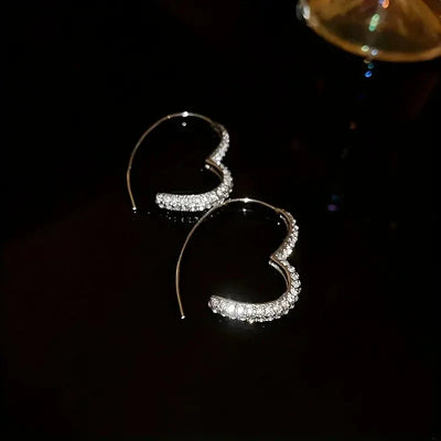 CapeGlow® Lethabo – Heart Crystal Hoop Earrings