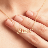 Elegant "Wonderful" Personalized Name Necklace - Custom Stainless Steel Jewelry