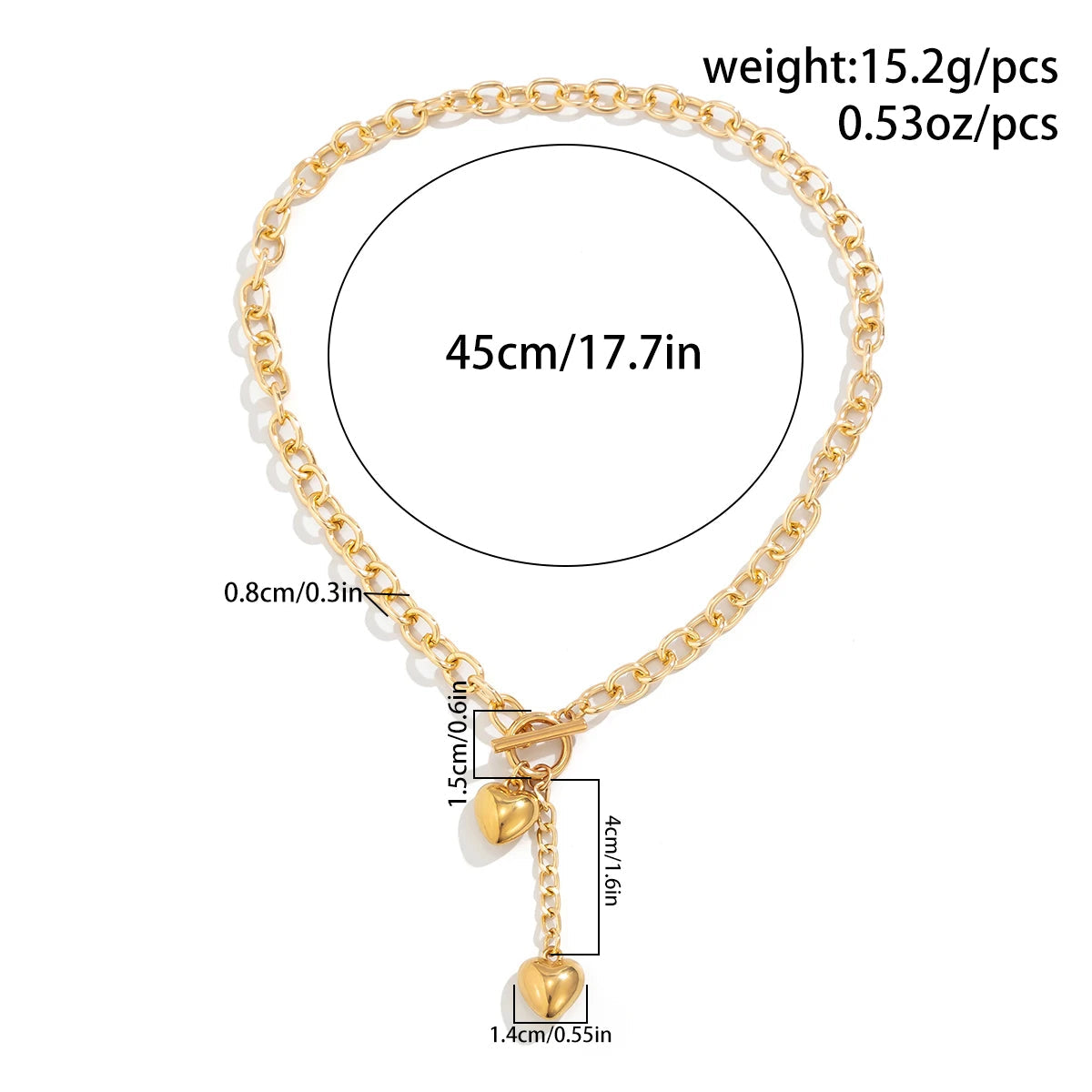 CapeGlow® Nandi – Triple Heart Statement Necklace✨ Capeglow